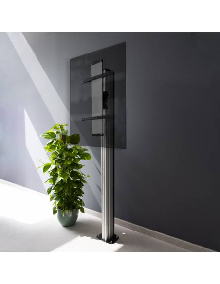 TOOQ SOPORTE SUELO FIJO ALUMINIO "THE TOWER" 37-70" 90° FS2270M-B