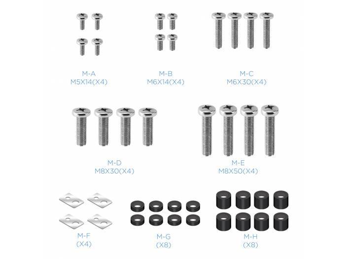 TOOQ SOPORTE LP41130T-B PANTALLAS 60-100 MAX. 130KG LP41130F-B