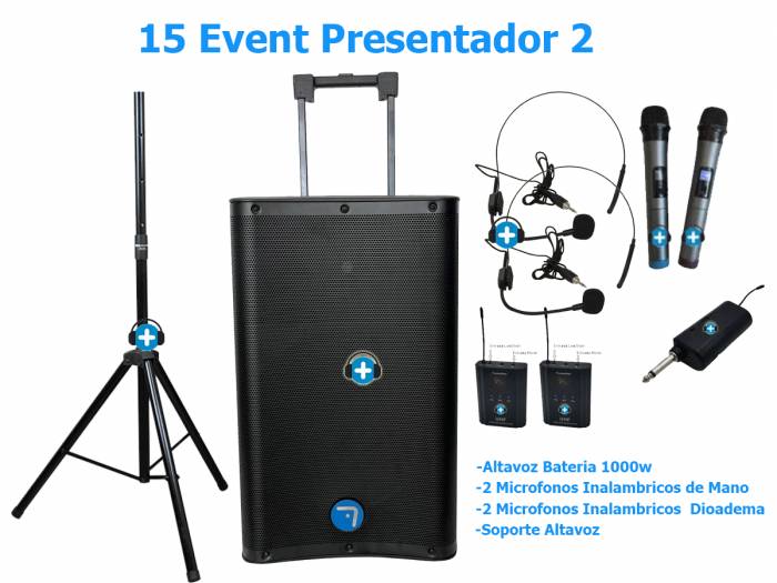 PACK SEVEN SV15EVENT-Presentador 2 - 1000w de Potencia Maxima