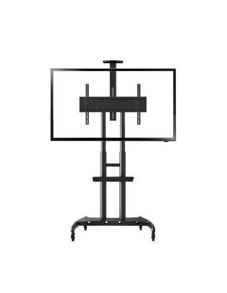 North Bayou AV Mobile Cart 80″ – Steel/Black - 1