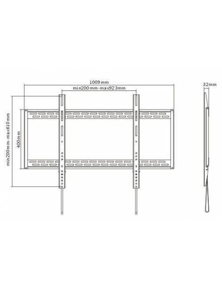 Vivolink 60"-100", VESA, Metal, 125kgs - 3