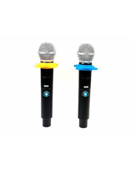 Seven SV210WMU 2 Micrófonos de Mano inalámbricos UHF  Recargable