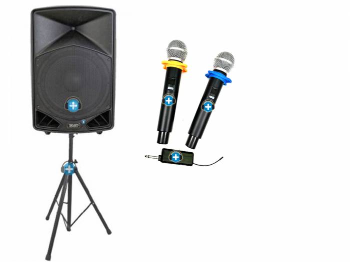 PACK SEVEN 15APRO VOCALISTA  CON 2 MICROFONOS INALAMBRICOS BASIC - 3