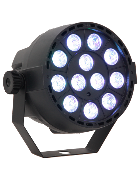 Iibiza Light PROYECTOR PAR DE LED 12 X 3W RVB 3-EN-1 RECARGABLE