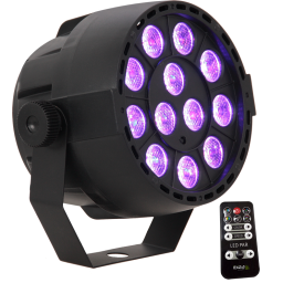 Iibiza Light PROYECTOR PAR DE LED 12 X 3W RVB 3-EN-1 RECARGABLE