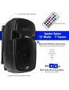 Pyle PPHP1241WMU - Altavoz Portatil Bluetooth con Bateria y Microfonia 1000w