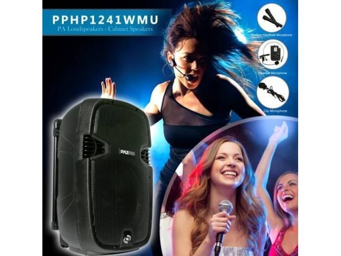 Pyle PPHP1241WMU - Altavoz Portatil Bluetooth con Bateria y Microfonia 1000w - 3