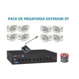 PACK DE MEGAFONIA EXTERIOR 8T- 240W de potencia 2