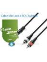 Adam Hall Cable de audio Minijack a 2 RCA - 3 metros