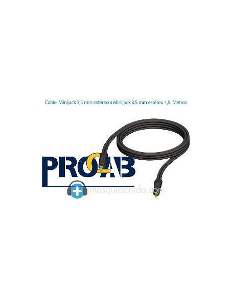 Adam Hall Cable de  Minijack 3,5 mm estéreo a Minijack 3,5 mm estéreo 1,5 m - KCREF612150 - 2