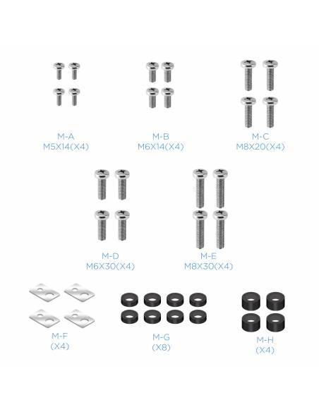 TOOQ SOPORTE MONITOR/TV 37-70 ROTACIÓN 360° NEGRO LP3770F-R - 9