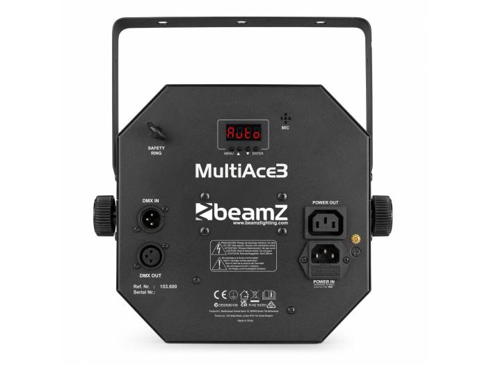beamZ MultiAce3 Efecto LED 3-en-1 A2) - 13
