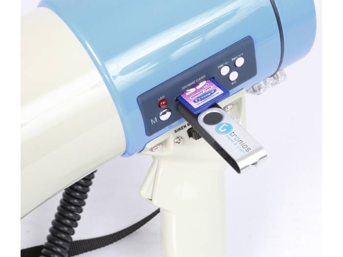 Vonyx MEG065 Megafono 65W USB SD Bateria Grabacion Sirena Microfono  952018 - 8