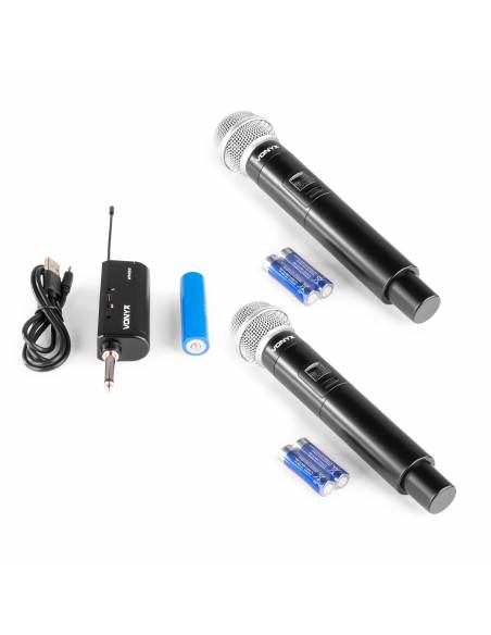 Vonyx WM552 Micrófono inalámbrico UHF dual Plug-and-Play  179211 - 22