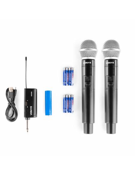 Vonyx WM552 Micrófono inalámbrico UHF dual Plug-and-Play  179211 - 23