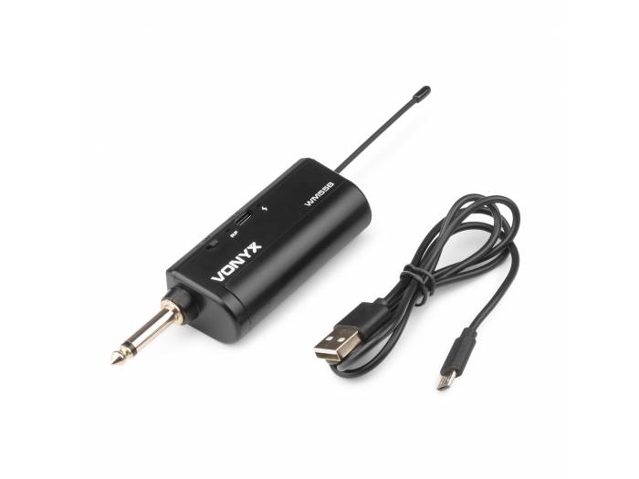 Vonyx WM55B Micrófono de petaca inalámbrico UHF plug-and-play  179202 - 12