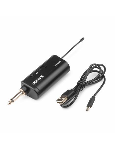 Vonyx WM55B Micrófono de petaca inalámbrico UHF plug-and-play  179202 - 12