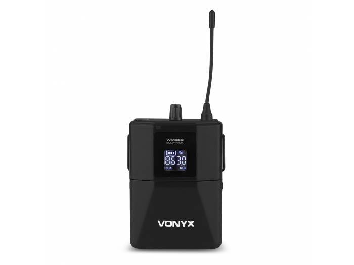 Vonyx WM55B Micrófono de petaca inalámbrico UHF plug-and-play  179202 - 13