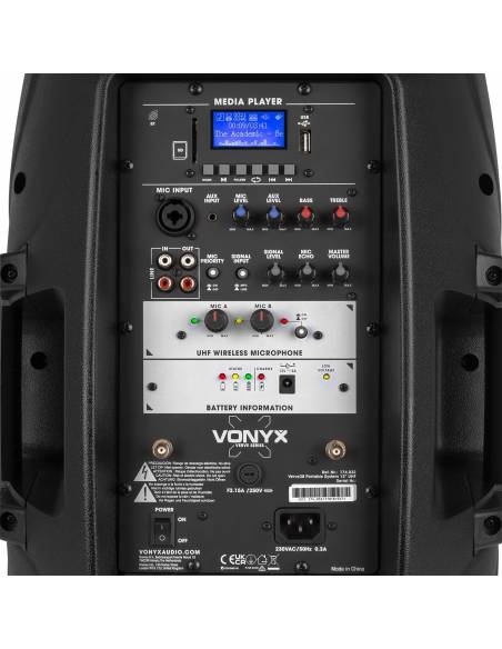 Vonyx Verve38 Sistema portátil de Sonido 12”  174032 - 18