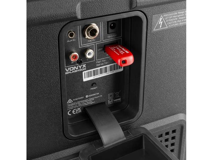 Vonyx SPLASH300 Sistema portátil de sonido resistente a la intemperie  170137 - 14