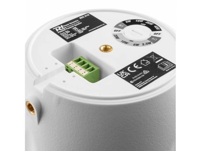 Power Dynamics PDS65W Altavoz colgante 100V 6.5” Blanco  952516 - 11