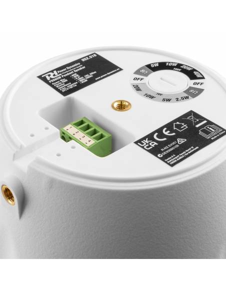 Power Dynamics PDS65W Altavoz colgante 100V 6.5” Blanco  952516 - 11