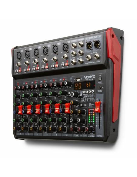 VONYX VM-KG10 Mezclador para música 10 canales BT/DSP/USB grabación - 7