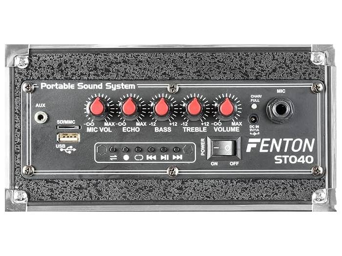 FENTON ST040 Altavoz Portátil 40W Bluetooth/MP3/USB/SD/UHF - 3