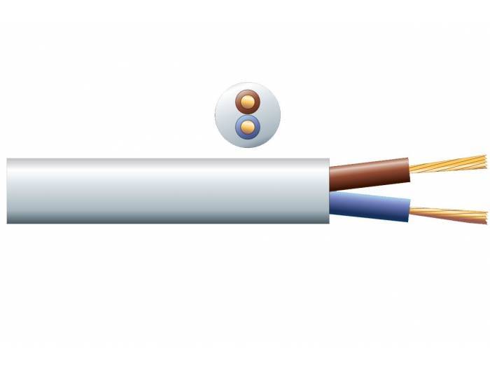 PD-Connex RX10W Cable altavoz linea de 100V. 2 x 1.5mm. 15A. Blanco. 50m  801817 - 2