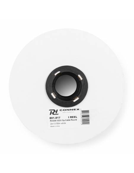 PD-Connex RX10W Cable altavoz linea de 100V. 2 x 1.5mm. 15A. Blanco. 50m  801817 - 4