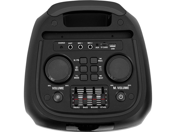 IBIS 2x 8'' 600W HI-POWER SPEAKER WITH LIGHT AND TROLLEY VENUS600