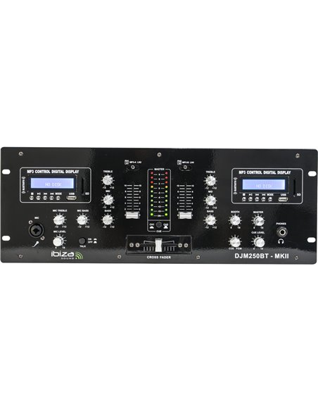 IBIS 19'' 5-CH MIXER WITH DIGITAL DISPLAY & DOUBLE USB/BLUETOOTH DJM250BT-MKII