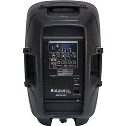 IBIS 15'' ACT+PASS SPK SET +2xSTANDS +1xW. MIC +1x5m J.6,35CABLE w/LED LIGHT, USB, BT, PKG15A-SET 2