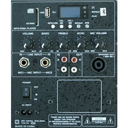 IBIS ACTIVE SPEAKER BOX 10”/25cm 400W WITH BLUETOOTH & USB/MP3 SLK10A-BT SLK10A-BT 2