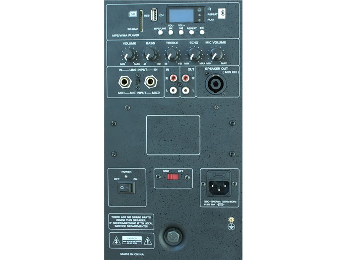 IBIS ACTIVE SPEAKER BOX 15”/38cm 800W WITH BLUETOOTH & USB/MP3 SLK15A-BT SLK15A-BT