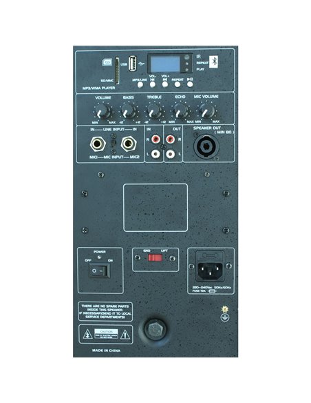 IBIS ACTIVE SPEAKER BOX 15”/38cm 800W WITH BLUETOOTH & USB/MP3 SLK15A-BT SLK15A-BT