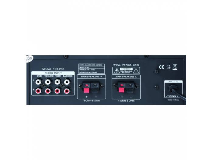 Skytronic AV410B Amplificador de karaoke universal stereo Negro - 4