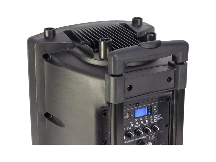 IBIS 10'' PORTABLE KARAOKE SET +VHF MIC/WIRED MIC/USB-SD REC/VOX, BLUETOOTH PORT10VHF- PORT10VHF-BT