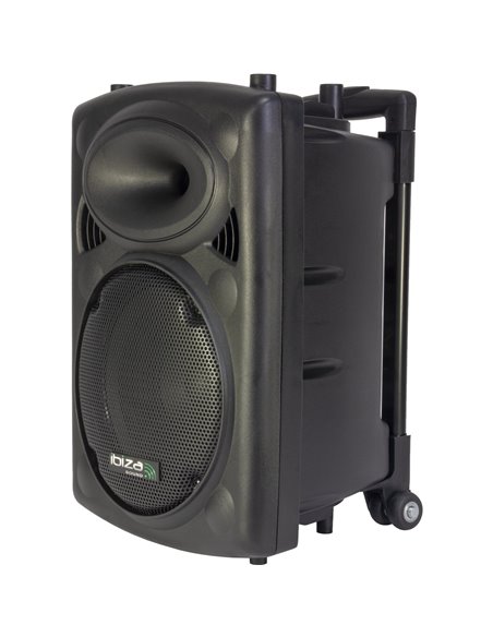 IBIS 10'' PORTABLE KARAOKE SET +VHF MIC/WIRED MIC/USB-SD REC/VOX, BLUETOOTH PORT10VHF- PORT10VHF-BT