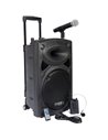 IBIS 12'' PORTABLE PA SYSTEM W/ 2 VHF MIC /USB-SD REC /VOX, BLUETOOTH PORT12VHF-BT PORT12VHF-BT