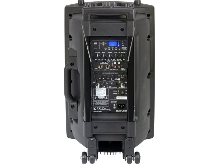 IBIS 12'' PORTABLE PA SYSTEM W/ 2 VHF MIC /USB-SD REC /VOX, BLUETOOTH PORT12VHF-BT PORT12VHF-BT