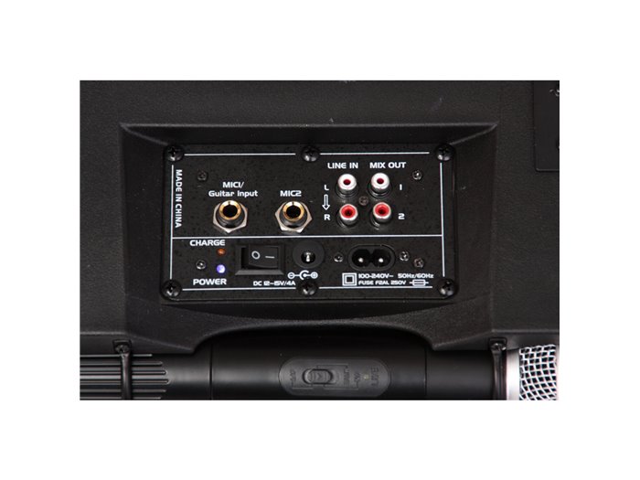 IBIS 8'' PORTABLE PA SYSTEM WITH BLUETOOTH, USB, 2x UHF MIC  PORT85UHF-BT PORT85UHF-BT