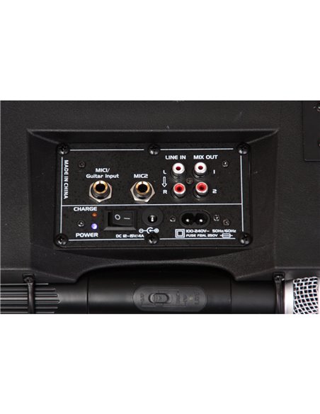 IBIS 8'' PORTABLE PA SYSTEM WITH BLUETOOTH, USB, 2x UHF MIC  PORT85UHF-BT PORT85UHF-BT