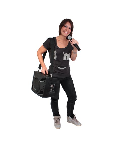 IBIS 8'' PORTABLE PA SYSTEM WITH BLUETOOTH, USB, 2x UHF MIC  PORT85UHF-BT PORT85UHF-BT