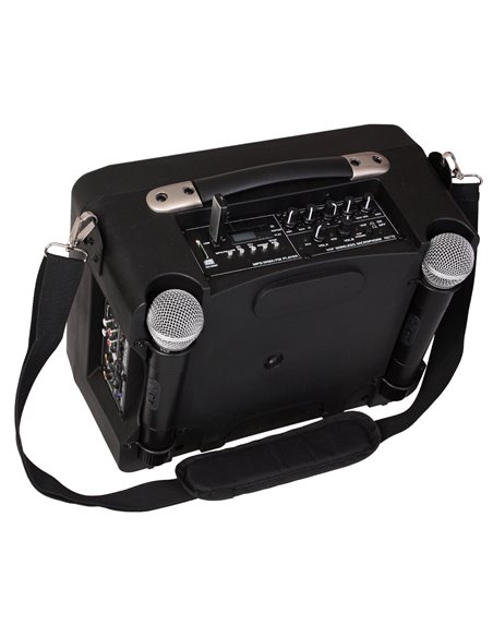 IBIS 8'' PORTABLE PA SYSTEM WITH BLUETOOTH, USB, 2x UHF MIC  PORT85UHF-BT PORT85UHF-BT