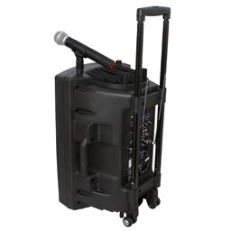 IBIS 12'' PORTABLE PA SYSTEM W/ 2 UHF MIC /USB-SD /VOX, BLUETOOTH PORT12UHF PORT12UHF-BT