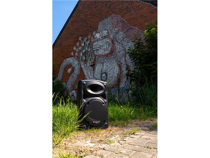 IBIS 12'' PORTABLE PA SYSTEM W/ 2 UHF MIC /USB-SD /VOX, BLUETOOTH PORT12UHF PORT12UHF-BT