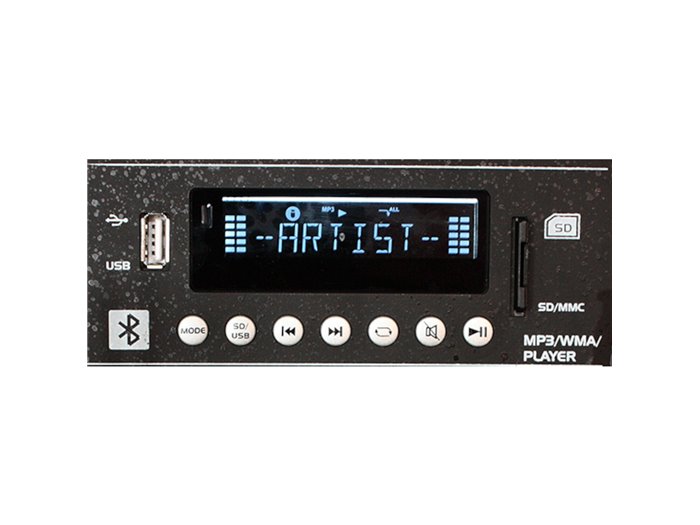 IBIS 15'' PORTABLE PA SYSTEM W/ 2 UHF MIC /USB-SD BLUETOOTH /VOX CONTROL PORT15UHF PORT15UHF-BT