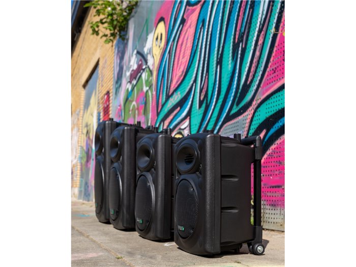 IBIS 15'' PORTABLE PA SYSTEM W/ 2 UHF MIC /USB-SD BLUETOOTH /VOX CONTROL PORT15UHF PORT15UHF-BT