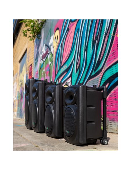 IBIS 15'' PORTABLE PA SYSTEM W/ 2 UHF MIC /USB-SD BLUETOOTH /VOX CONTROL PORT15UHF PORT15UHF-BT